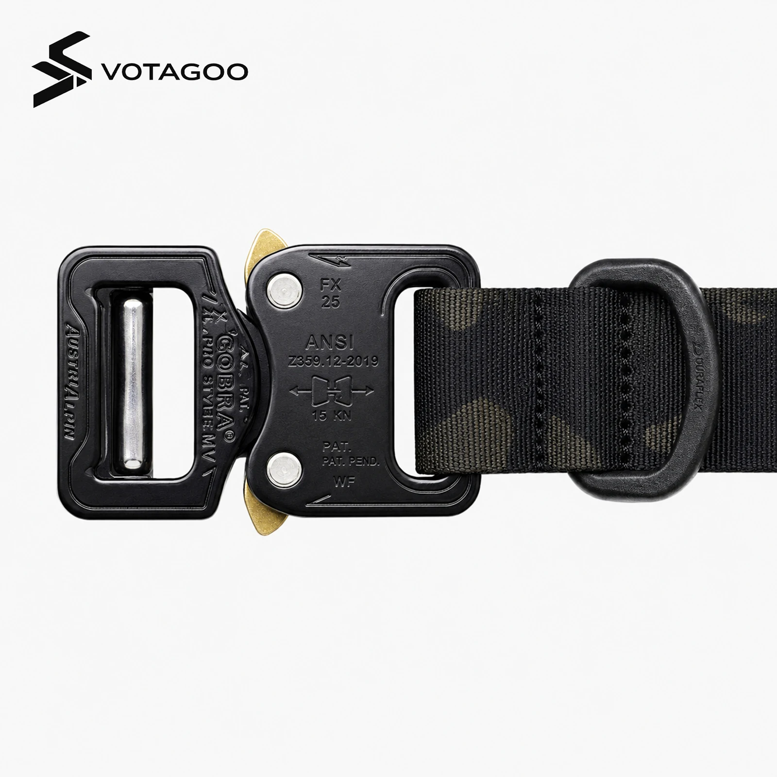 Cinturón Táctico VOTAGOO Cobra EDC con hebilla bloqueo automático