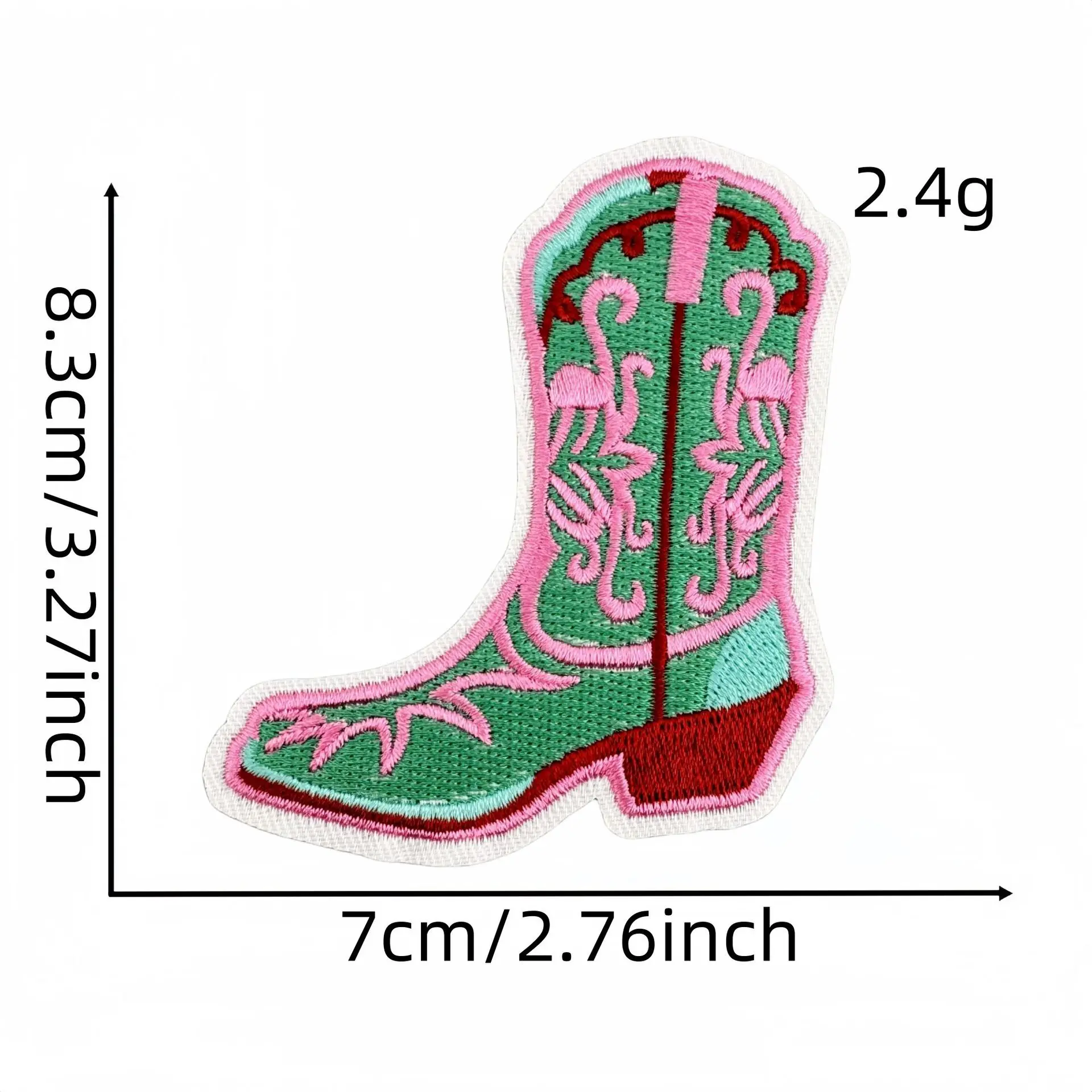 Parche bordado vaquero HOWDY estilo Salvaje Oeste para planchar - imagen 3