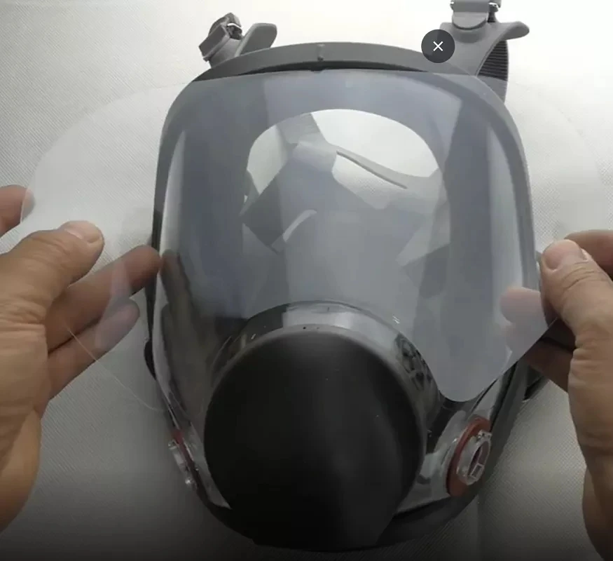 3M 6800 – Lente de repuesto antiarañazos para máscara facial