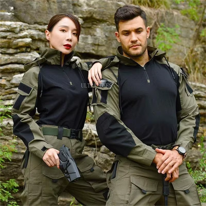 Camisa camuflaje táctico manga larga transpirable para airsoft y caza - imagen 5