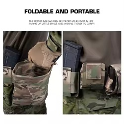 Bolsa Táctica MOLLE Enrollable Recoge Cargadores – Airsoft, Tiro y Caza