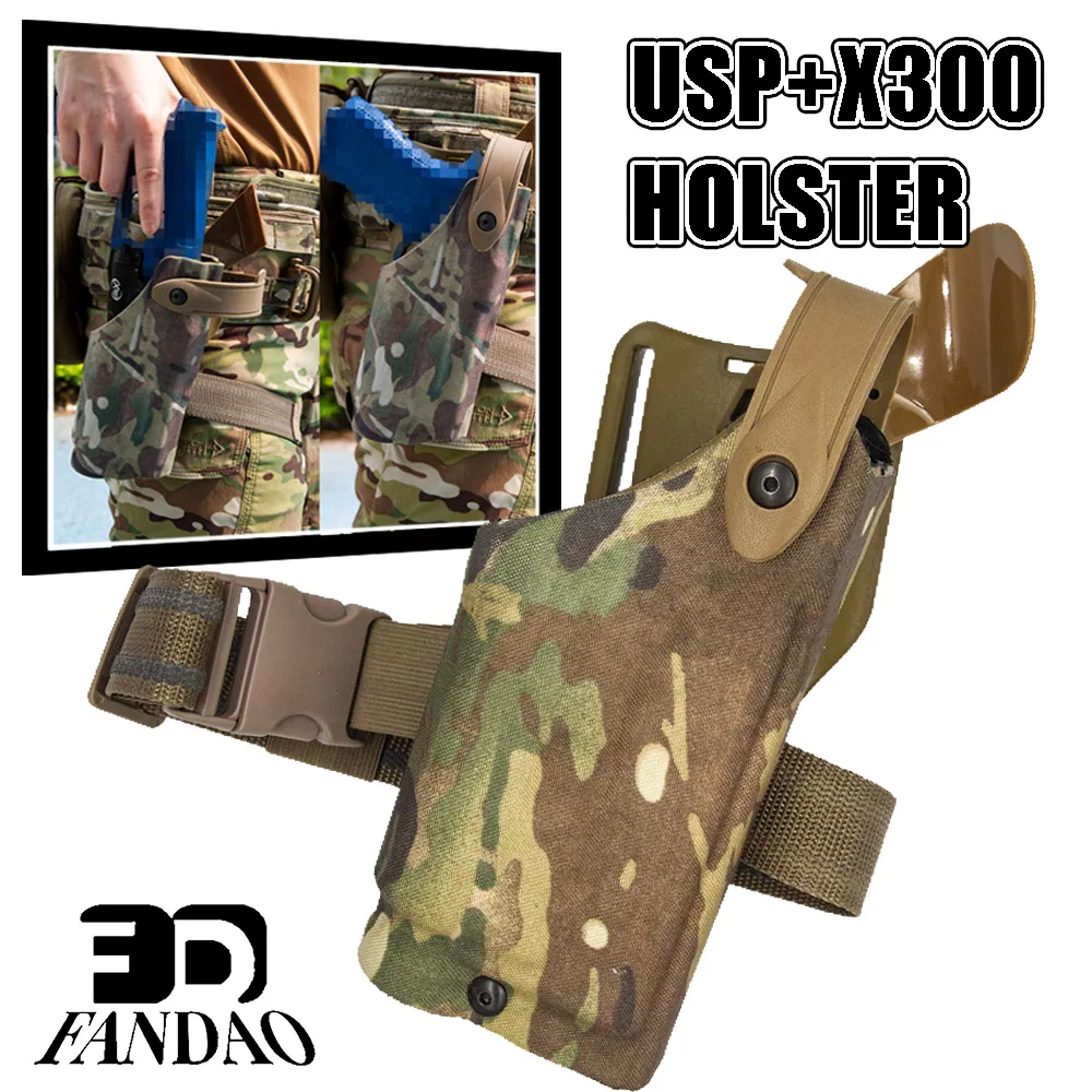 Funda táctica de liberación rápida QLS para pistolas diestros USP/M&P