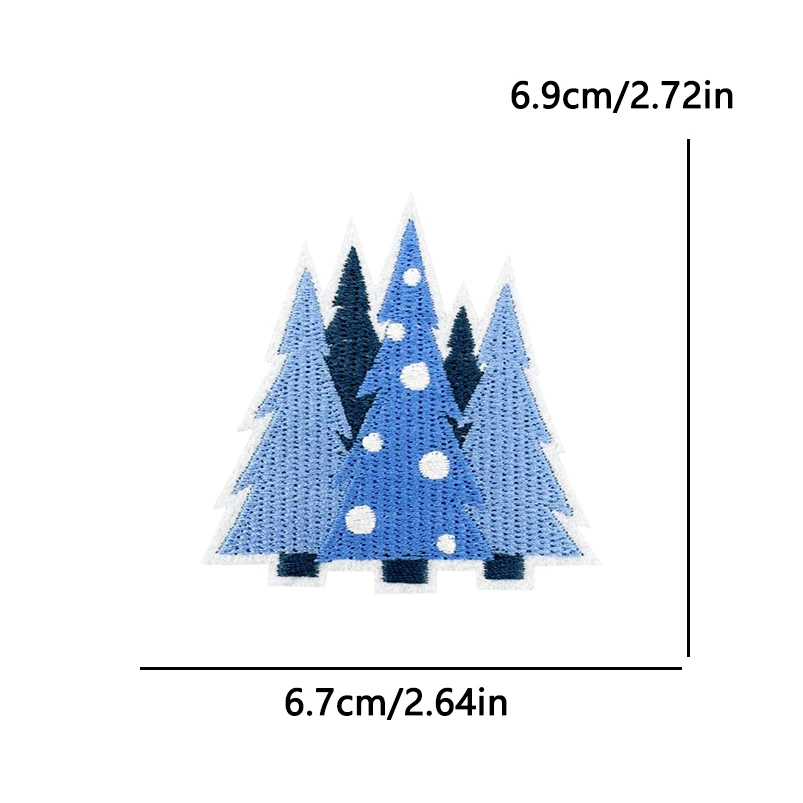 Parche bordado Navidad Papá Noel sombrero muñeco nieve para planchar - imagen 3