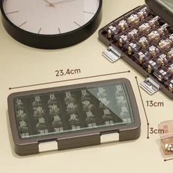 Pastillero organizador de medicamentos para viajes con compartimentos