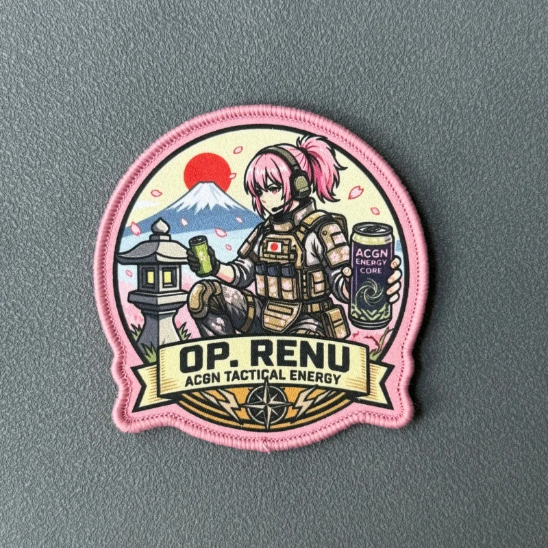 Parche táctico anime con velcro para mochila y ropa brazalete moral - imagen 2