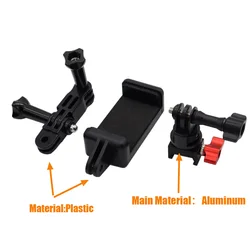 Soporte táctico para teléfono con riel Picatinny y GoPro iPhone