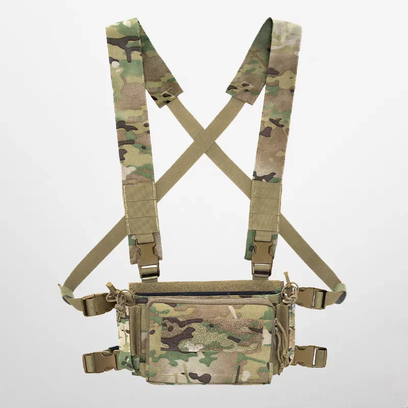 Chaleco táctico de nylon con bolsillo bajo el pecho