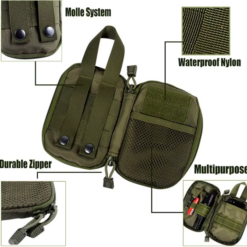 Riñonera táctica EDC MOLLE con bolsa de primeros auxilios - imagen 4