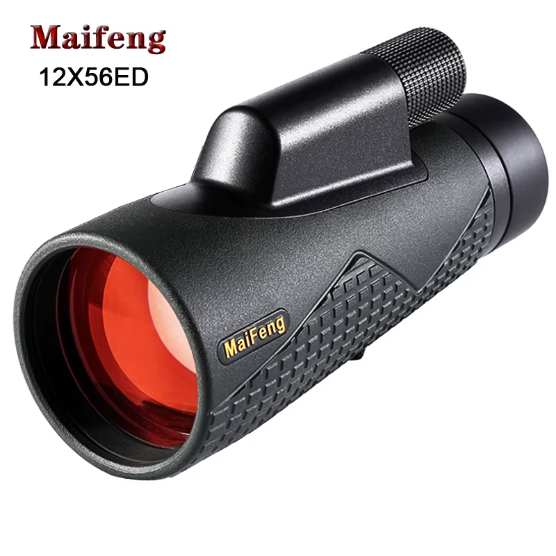 Binocular profesional ED con vista frontal del objetivo