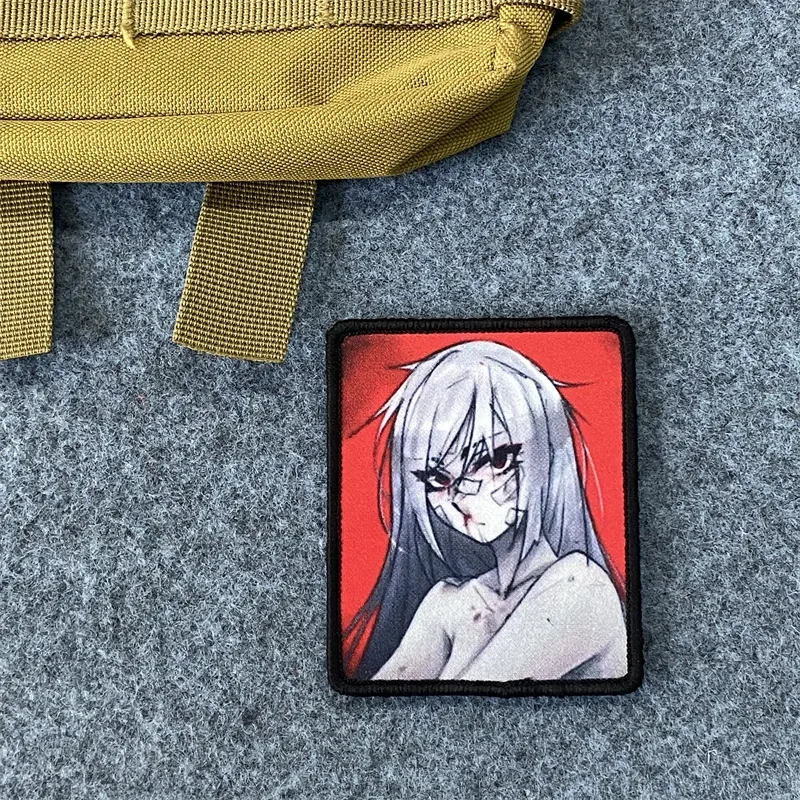 Parche anime bordado con ojos tiernos para ropa, mochila y pulsera - imagen 2