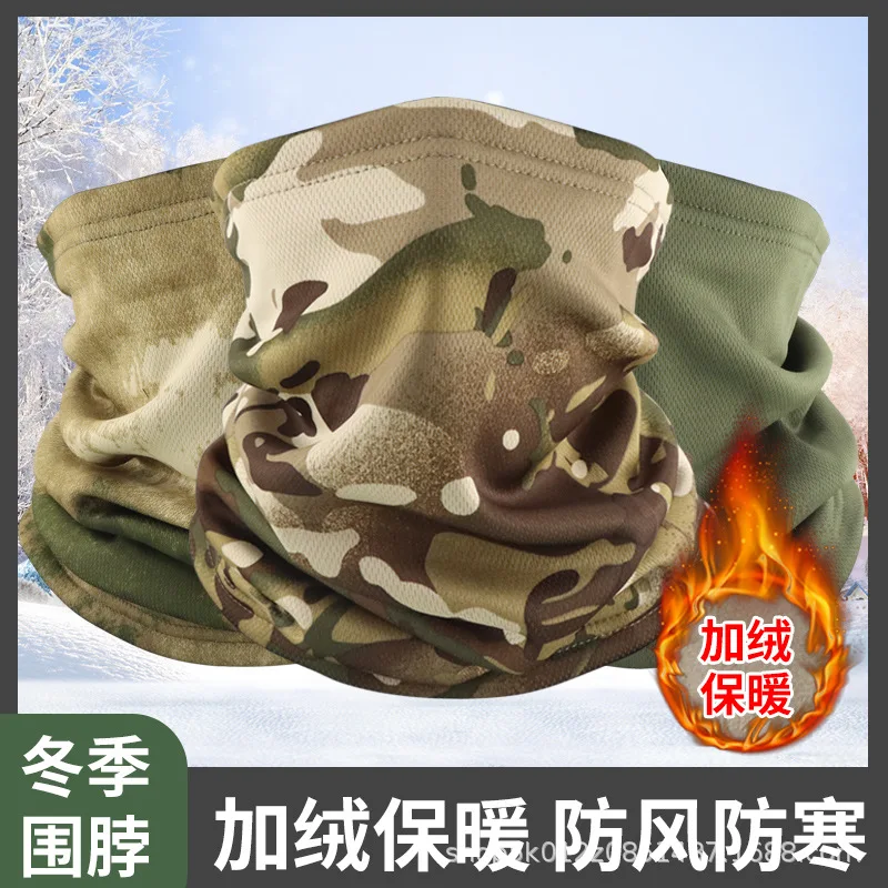 Pañuelo táctico camuflaje invernal grueso para máscara y esquí - imagen 2