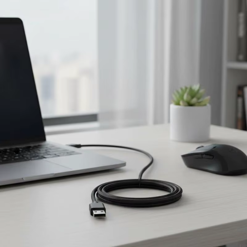 Cable MicroUSB a USB para ratón gaming, PVC, carga rápida