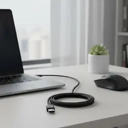 Cable MicroUSB a USB para ratón gaming, PVC, carga rápida