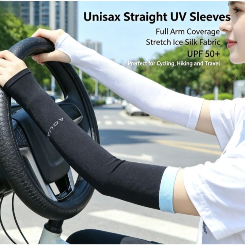 Nylon fundas brazo tácticas UV protección – Mangas unisex sin dedos - imagen 4