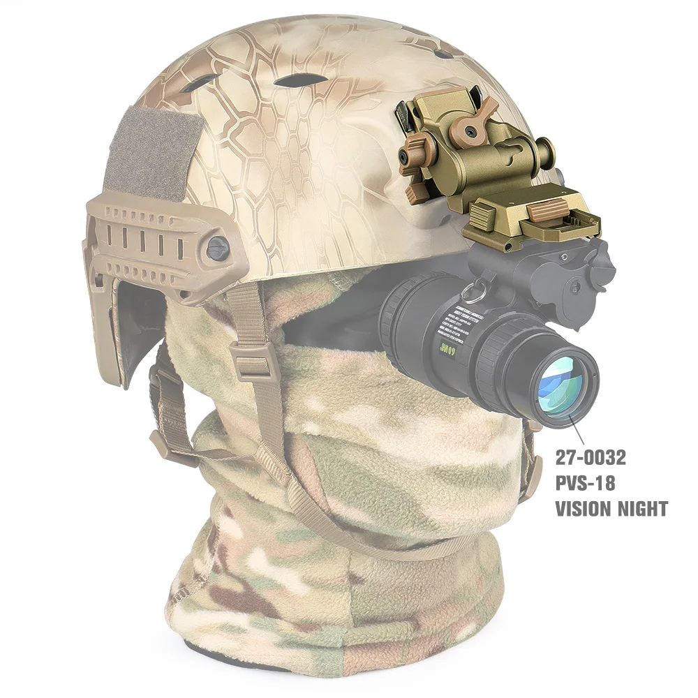 Adaptador casco visión nocturna NVG PVS14 de aluminio táctico - imagen 4