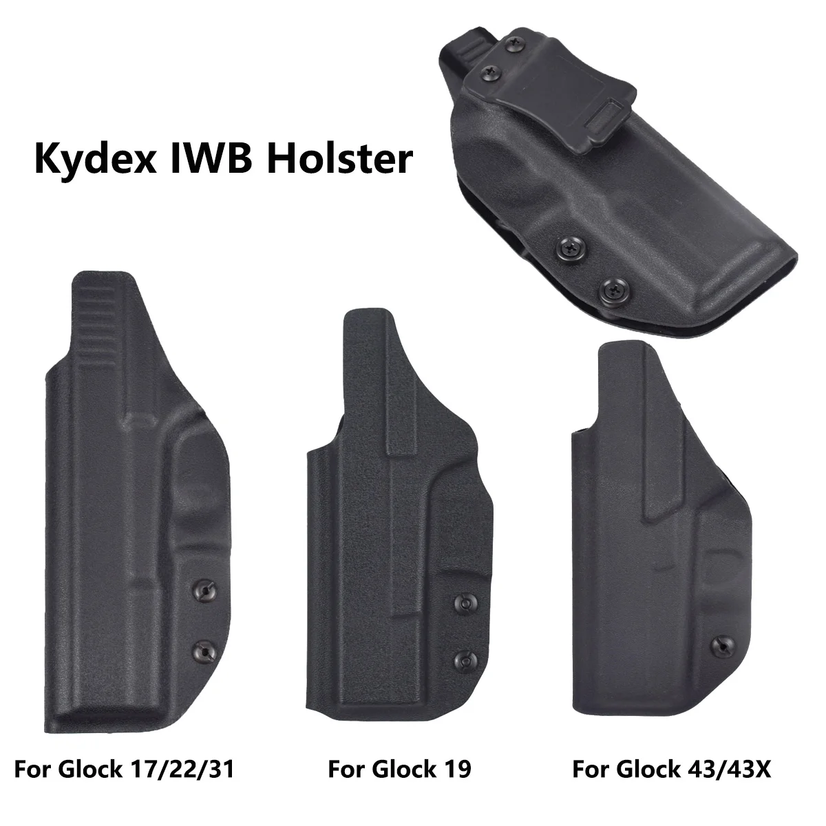 Funda Kydex IWB táctica portación oculta con clip para cinturón - imagen 3