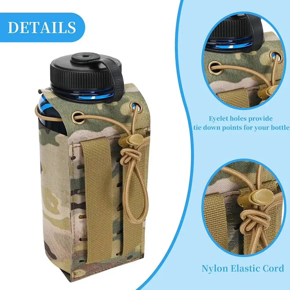 Portabotellas MOLLE táctico para botella de agua con hebilla rápida - imagen 3