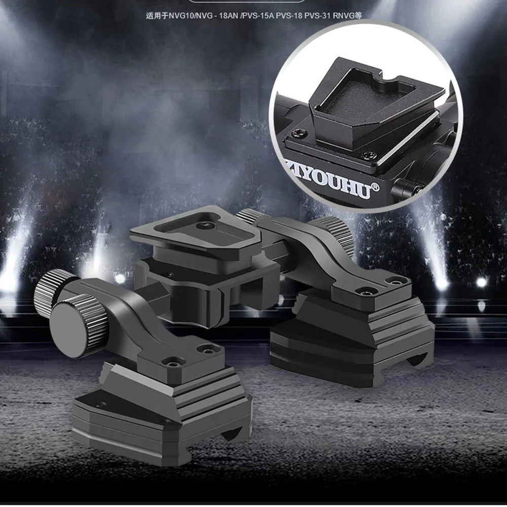 Soporte adaptador de aluminio para casco táctico NVG