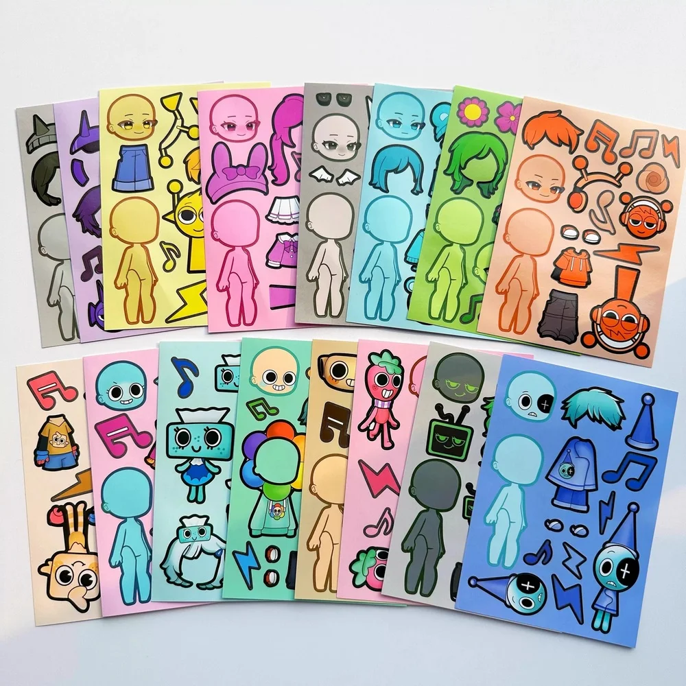 Láminas con pegatinas DIY para niños