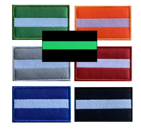 Parche bordado con raya luminosa nocturna