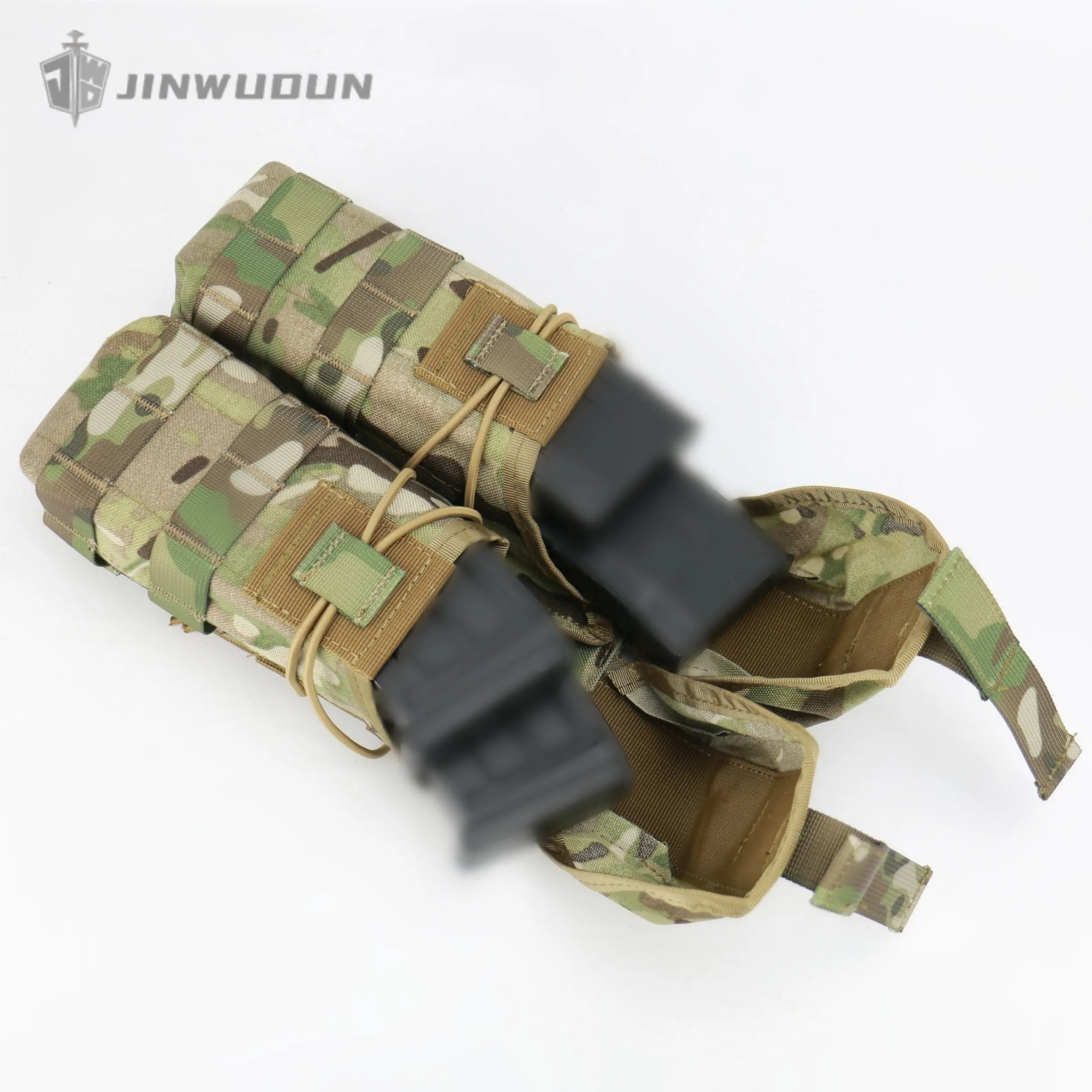 Chaleco táctico MOLLE nylon 1000D con doble portacargadores para AK/AR - imagen 3