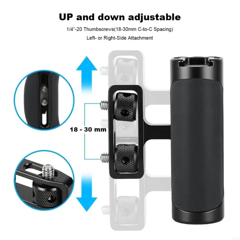 Empuñadura lateral aluminio para jaula de cámara réflex monitor - imagen 5