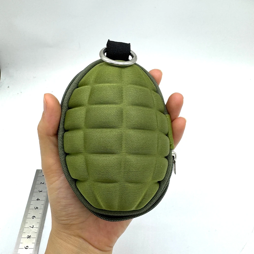 Bolsa EDC táctica tipo granada con llavero para monedas y llaves