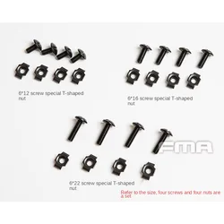 FMA herrajes de fijación tornillos y tuercas para correa de casco