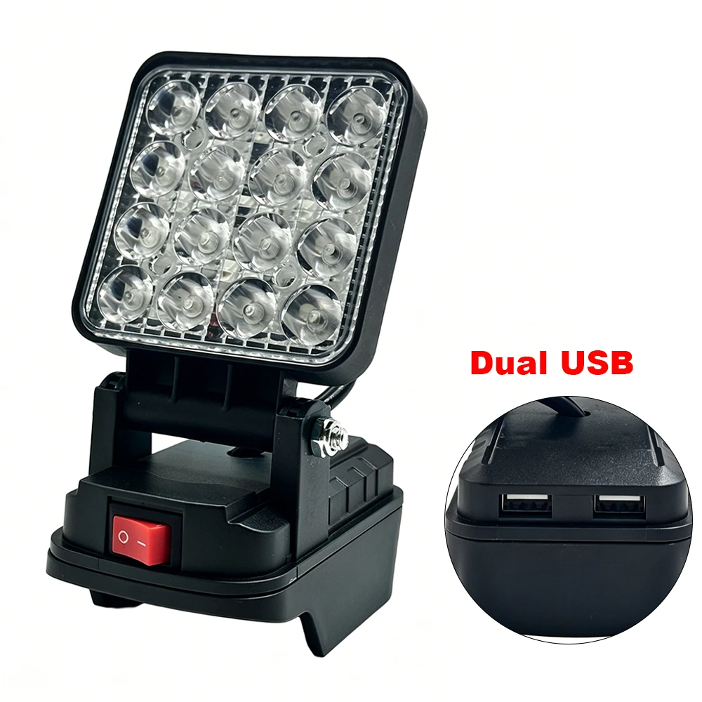 Lámpara de trabajo LED en posición orientable