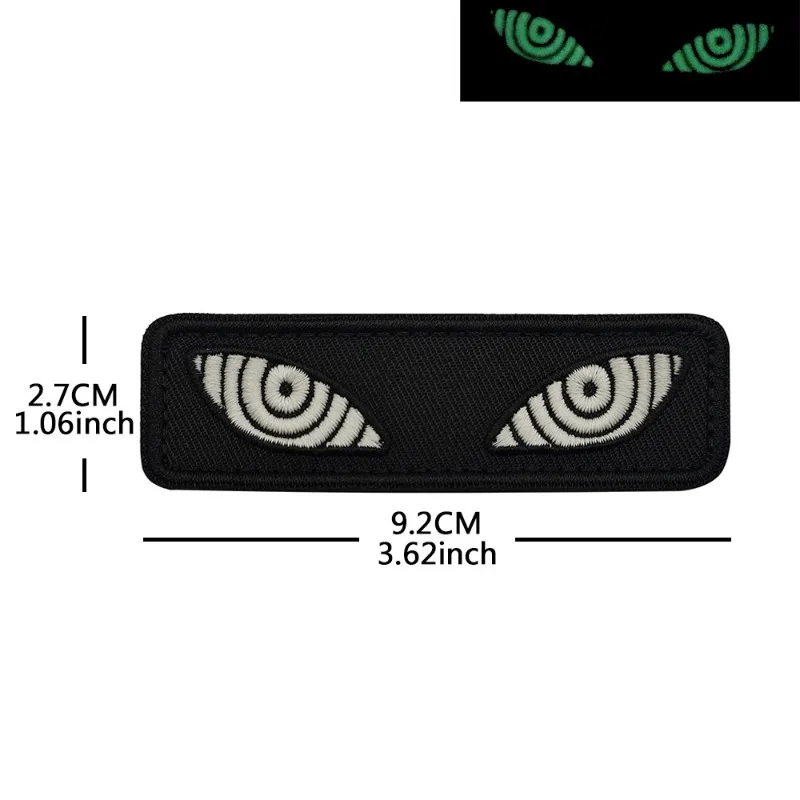 Parche táctico luminoso ojo de gato – Emblema moral para mochila - imagen 5