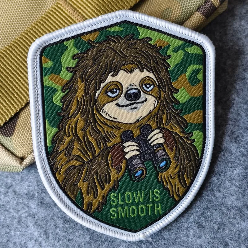 Otter Tactical parche táctico SLOW IS SMOOTH con velcro - imagen 2