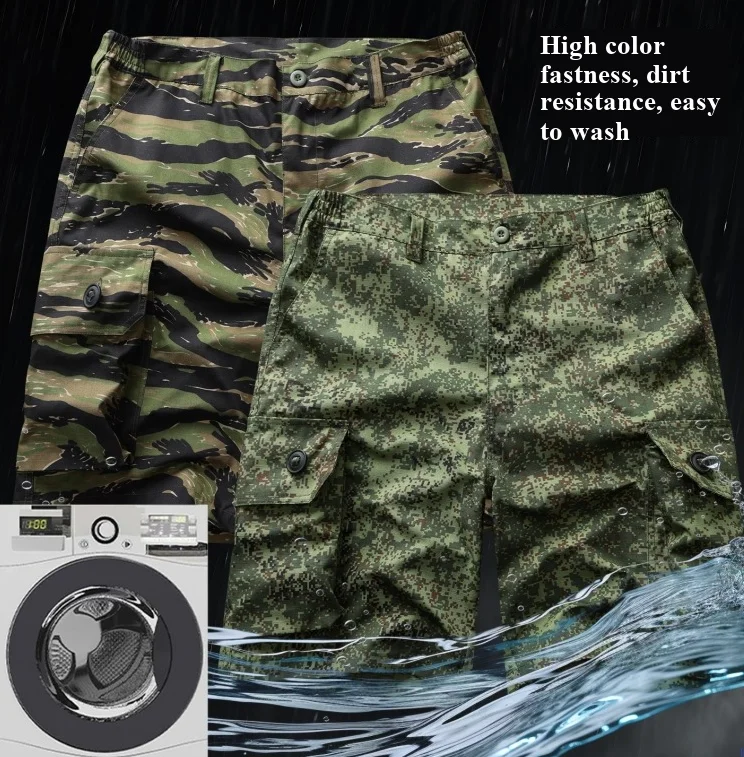 Pantalones cortos tácticos camuflaje verde ruso verano hombre - imagen 4