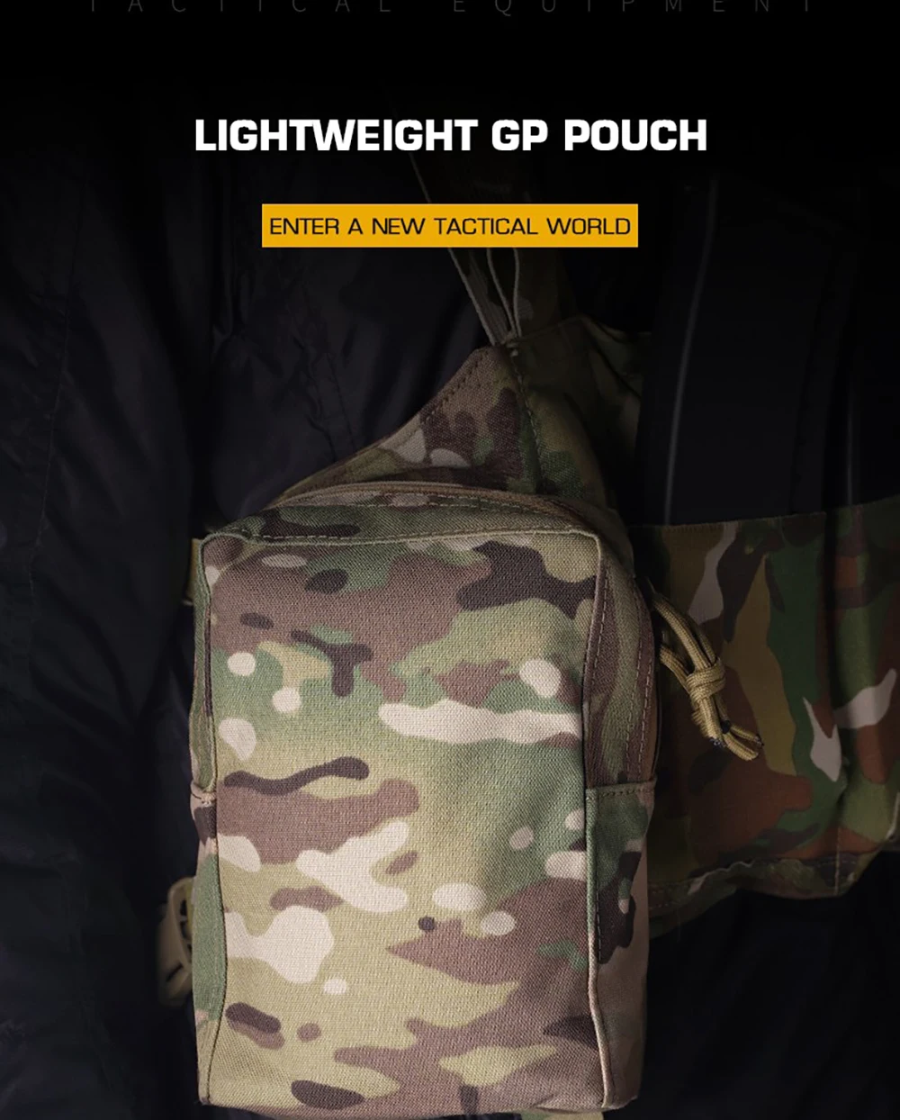 Bolsa táctica ligera vista frontal