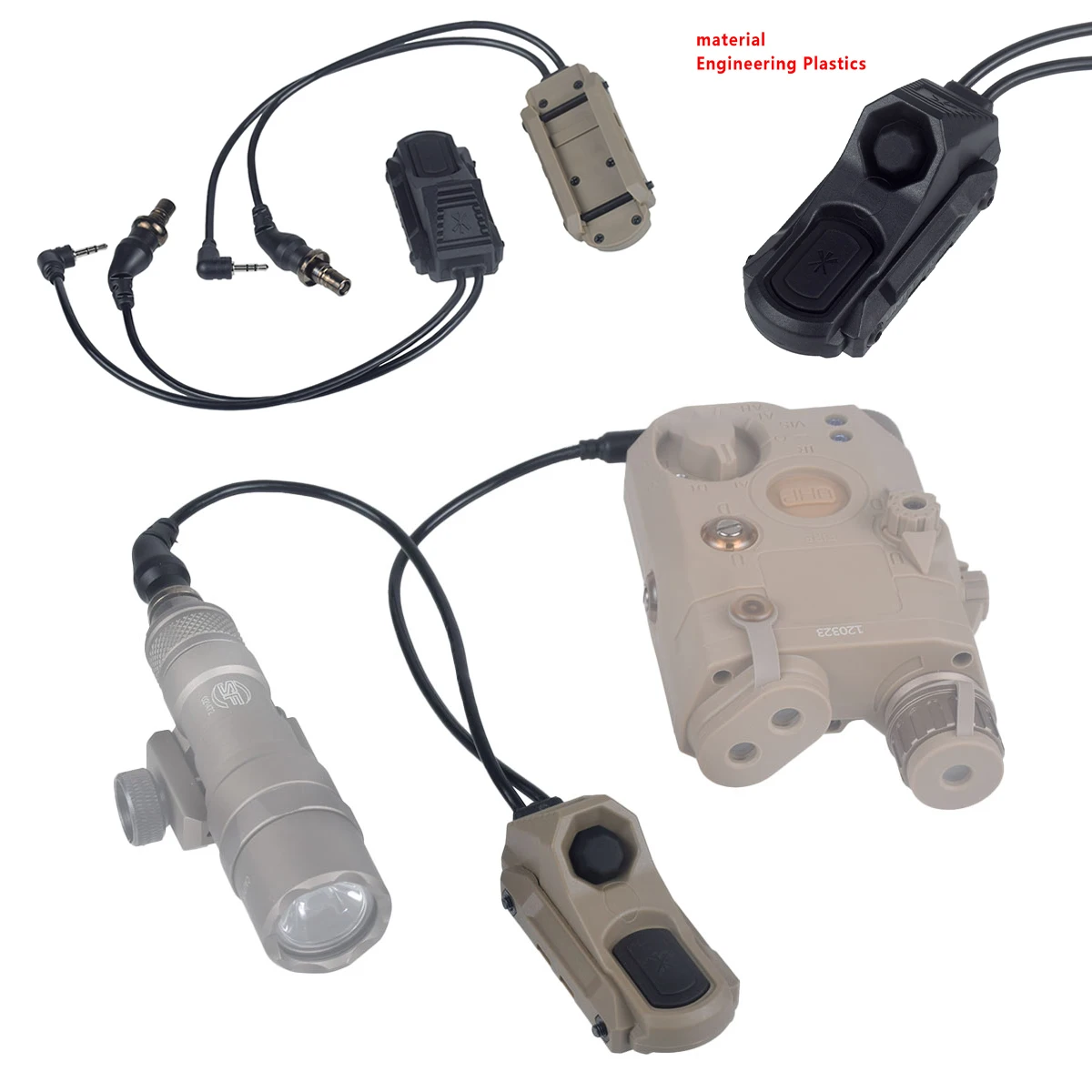 Linterna táctica UNITY Picatinny M-LOK AXON con interruptor remoto - imagen 5
