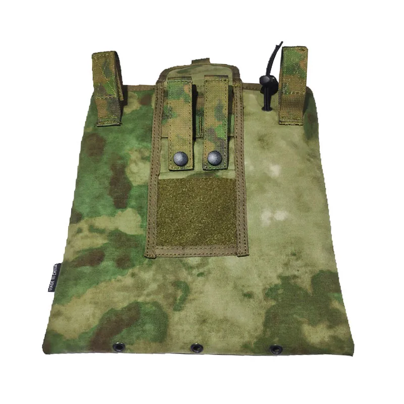 Chaleco táctico MOLLE con bolsa de almacenamiento plegable exterior