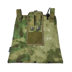 Chaleco táctico MOLLE con bolsa de almacenamiento plegable exterior