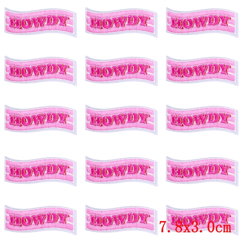 Parche táctico bordado letras y corazones rosas planchable - imagen 2