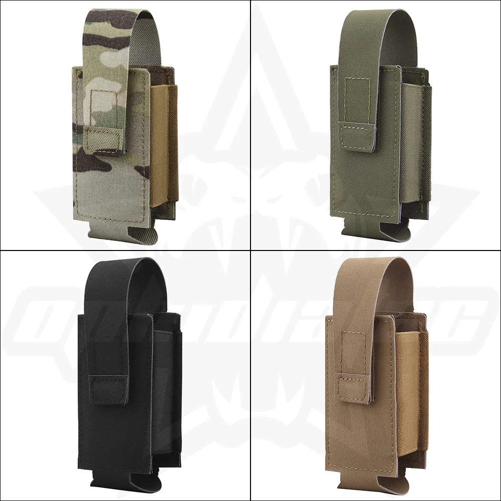 Vista frontal de la bolsa para granada OphidianTac Stun en color negro