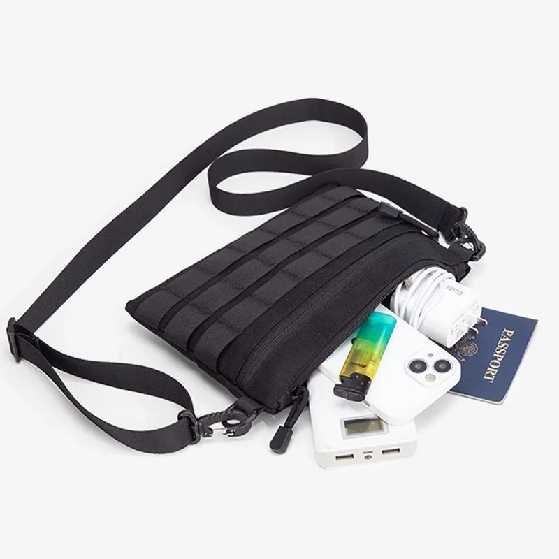 Bolso táctico MOLLE de nailon EDC bandolera modular para exterior - imagen 2
