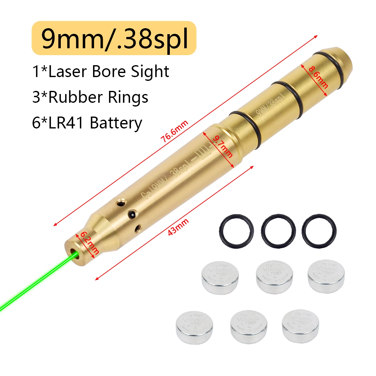 Láser táctico rojo para pistola con mira universal - imagen 2