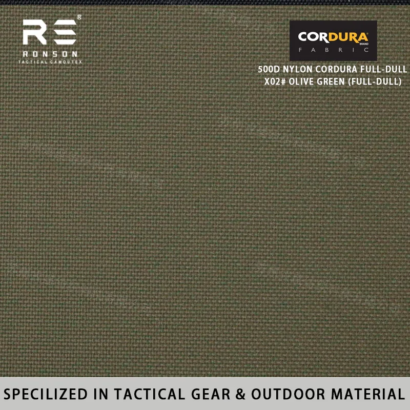 Cordura 500D tela táctica impermeable camuflaje OD de nailon PU - imagen 2