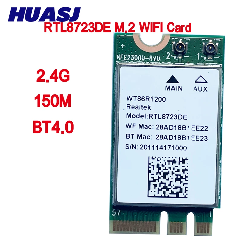 Módulo RTL8723DE con conectores