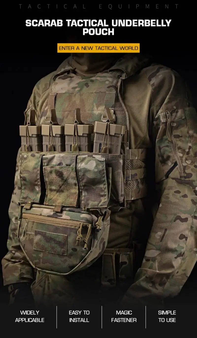 Bolsa inferior con sistema de velcro