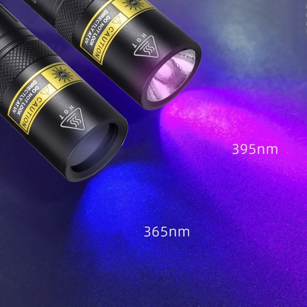 Linterna UV LED luz negra detección manchas - imagen 4