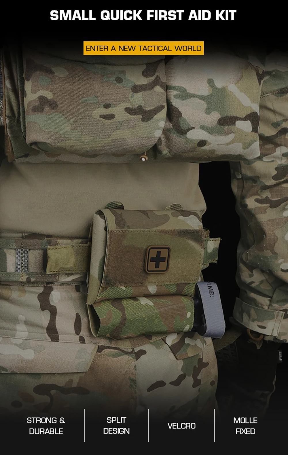 Bolsa táctica Micro Trauma Kit con inserto extraíble