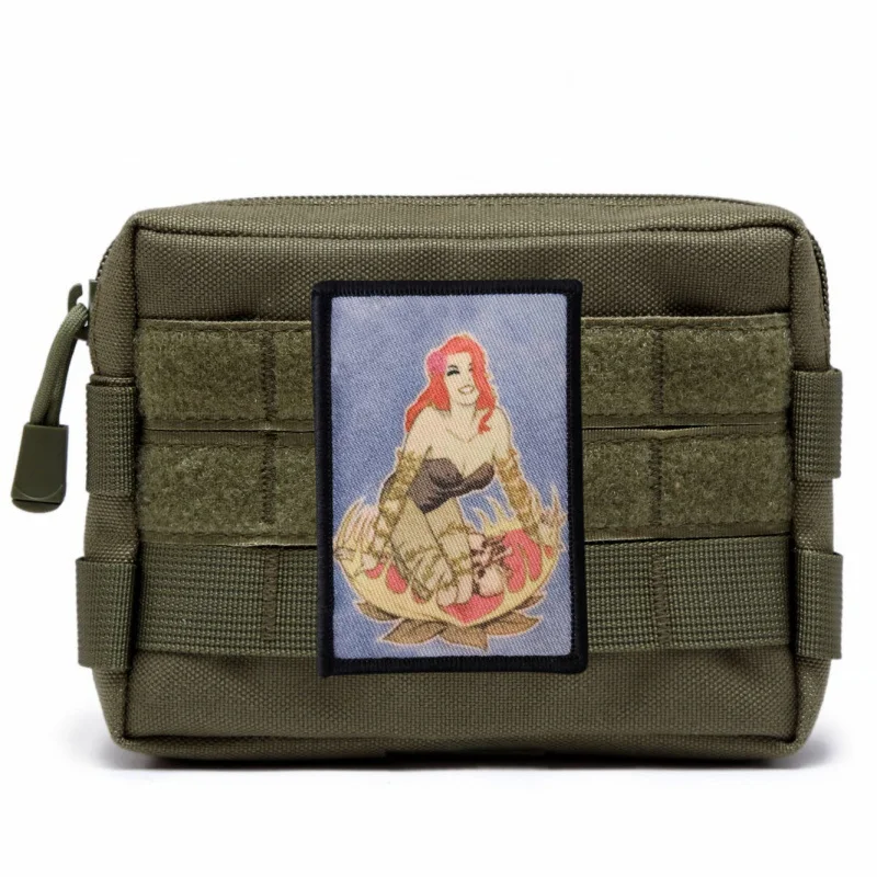Parche táctico impresión militar gancho y bucle niña para ropa mochila - imagen 5