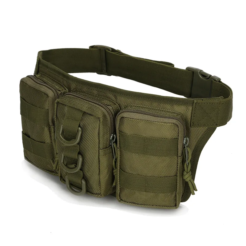 Riñonera táctica impermeable triple compartimento camuflaje - imagen 2
