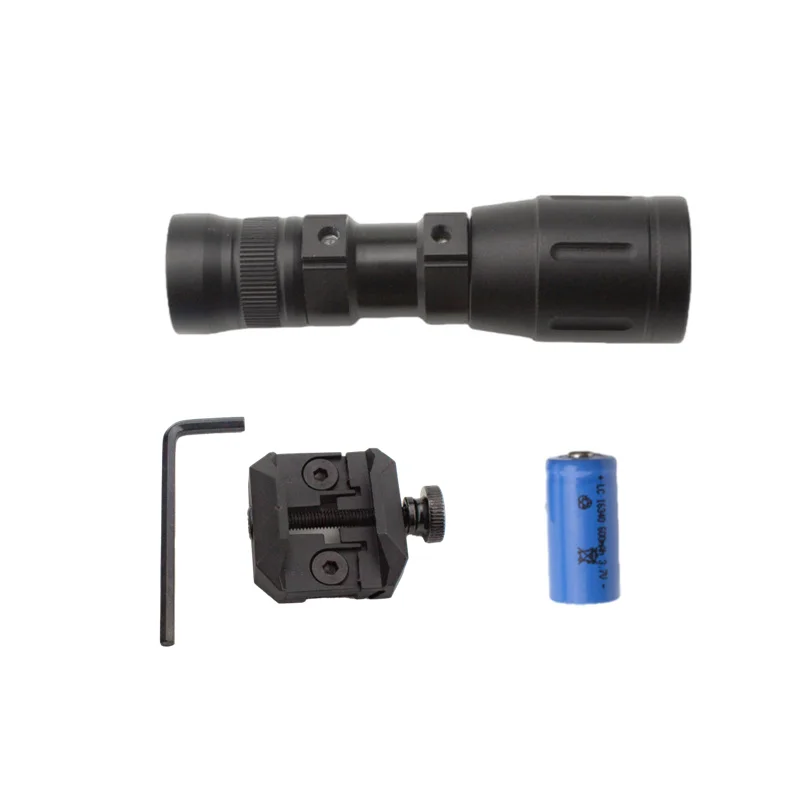 Linterna táctica LED recargable con carril Picatinny para camping - imagen 4