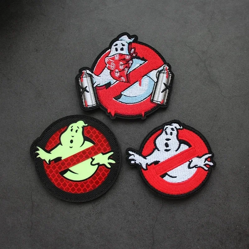 Ghostbusters parche táctico Punk bordado con velcro para ropa