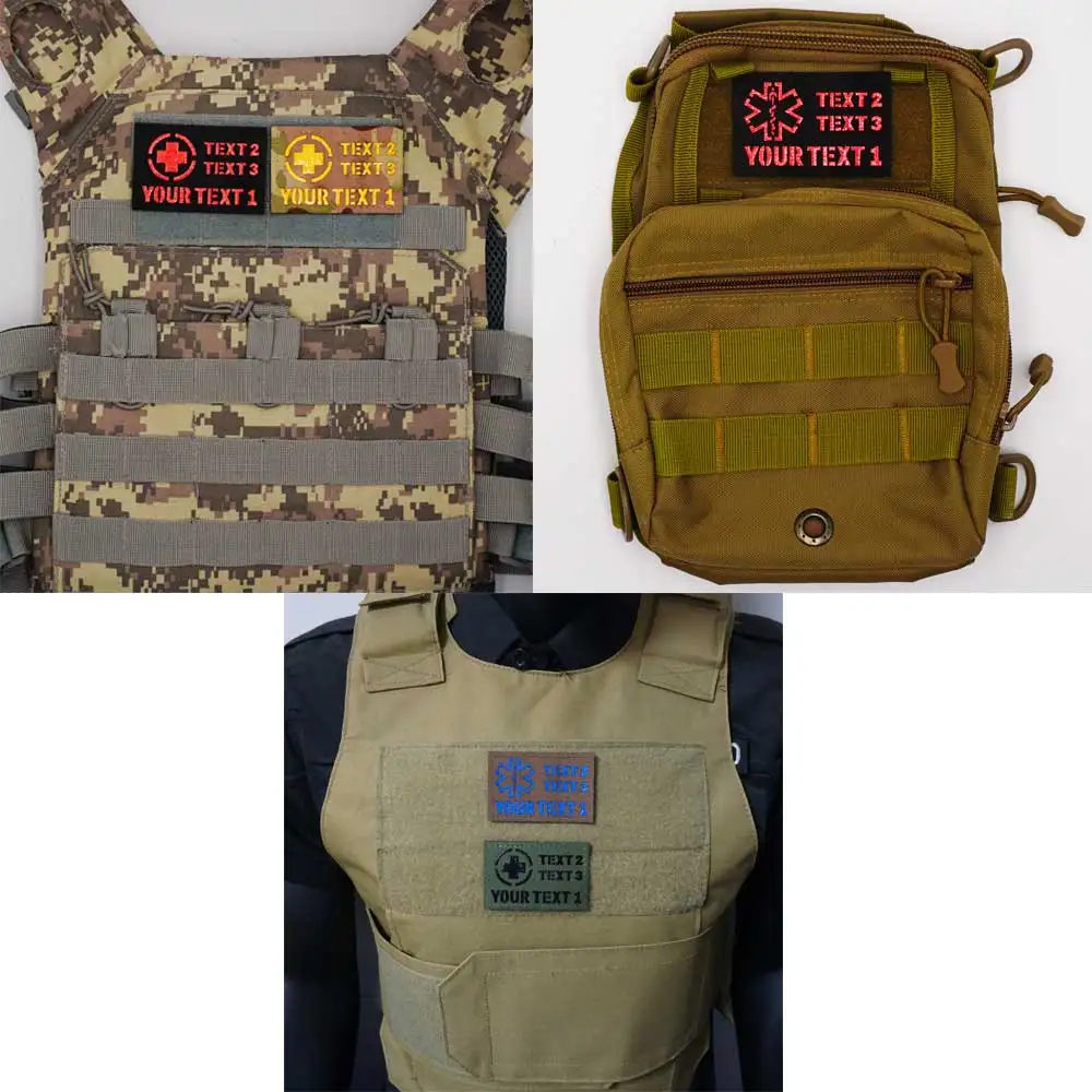 Parche identificación médica de emergencia reflectante láser con velcro - imagen 4